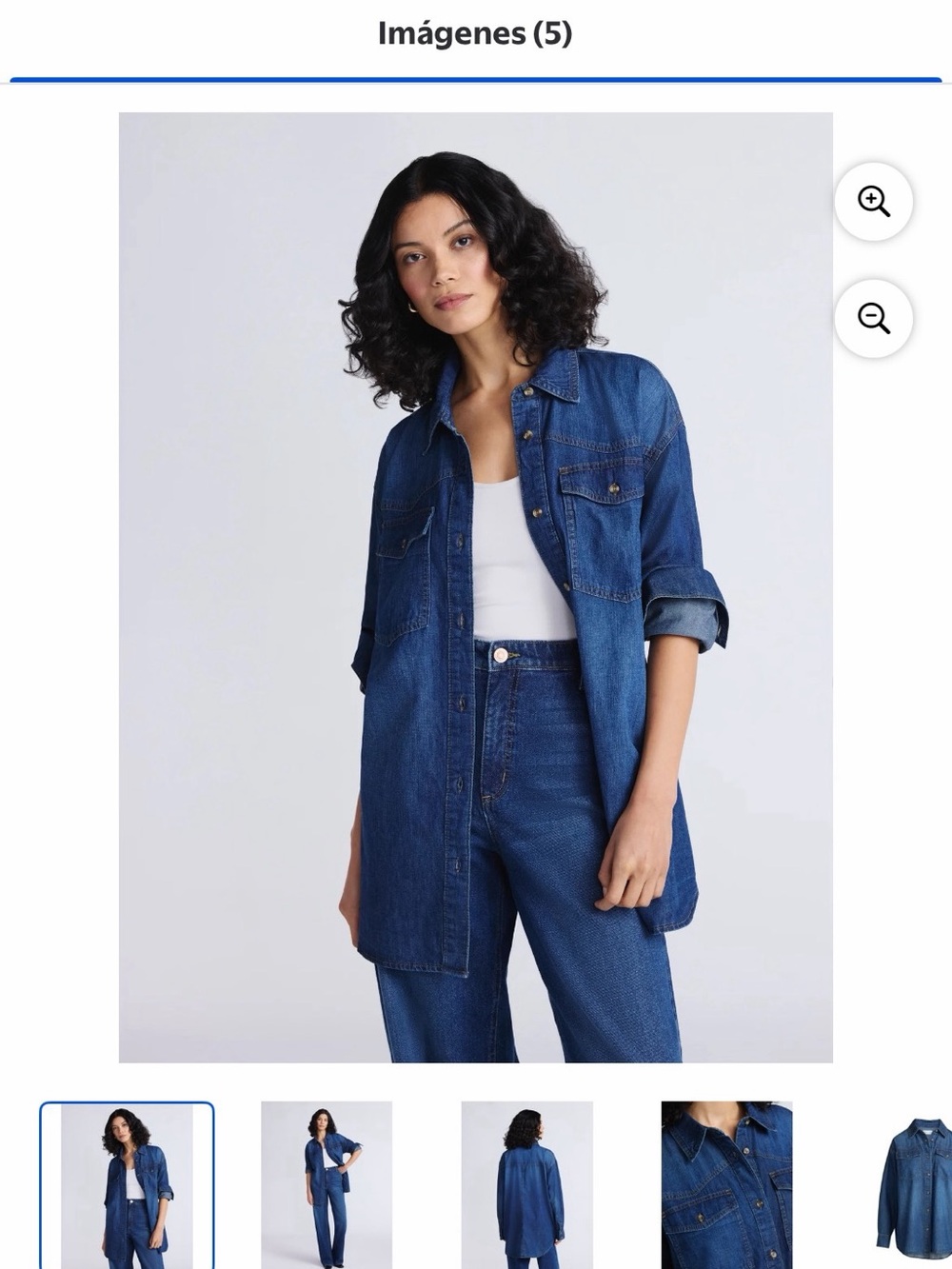 Relaxed Indigo Denim Jacket - Women